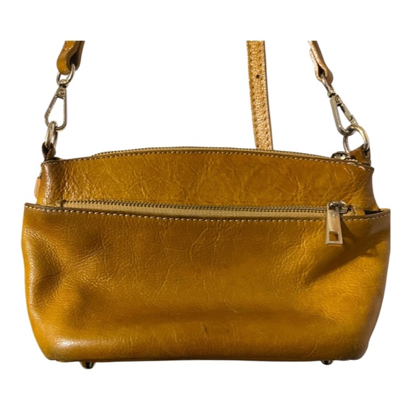 Divina Firenze mustard yellow leather crossbody bag - Picture 4 of 14